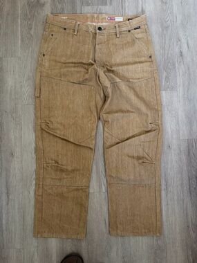 G-Star Men’s Corduroy Work Pants in Tan Brown